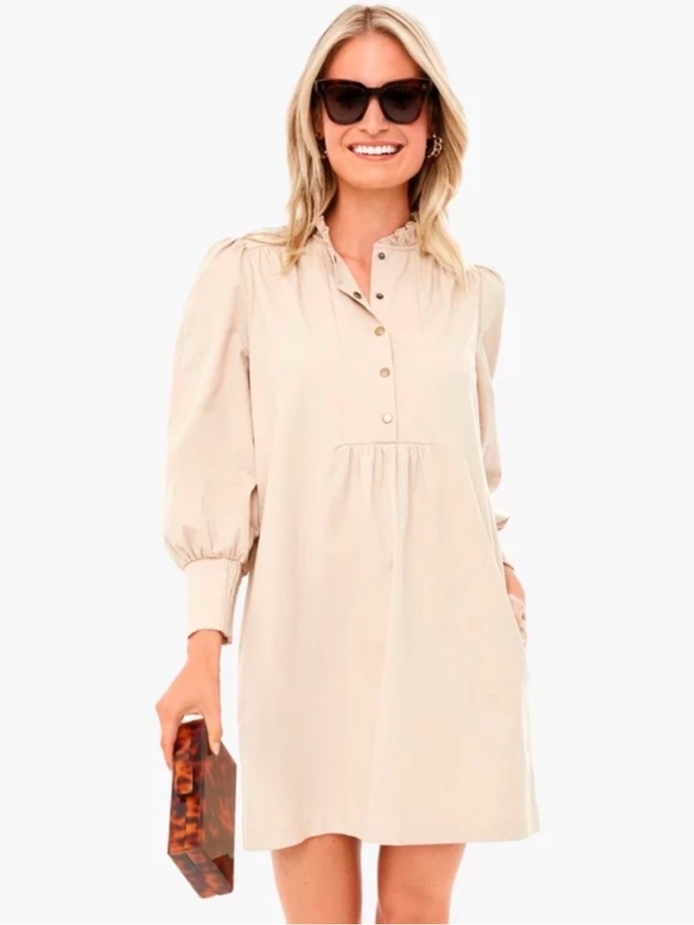 Tuckernuck Pomander Place Claiborne Dress Size Small In Tan